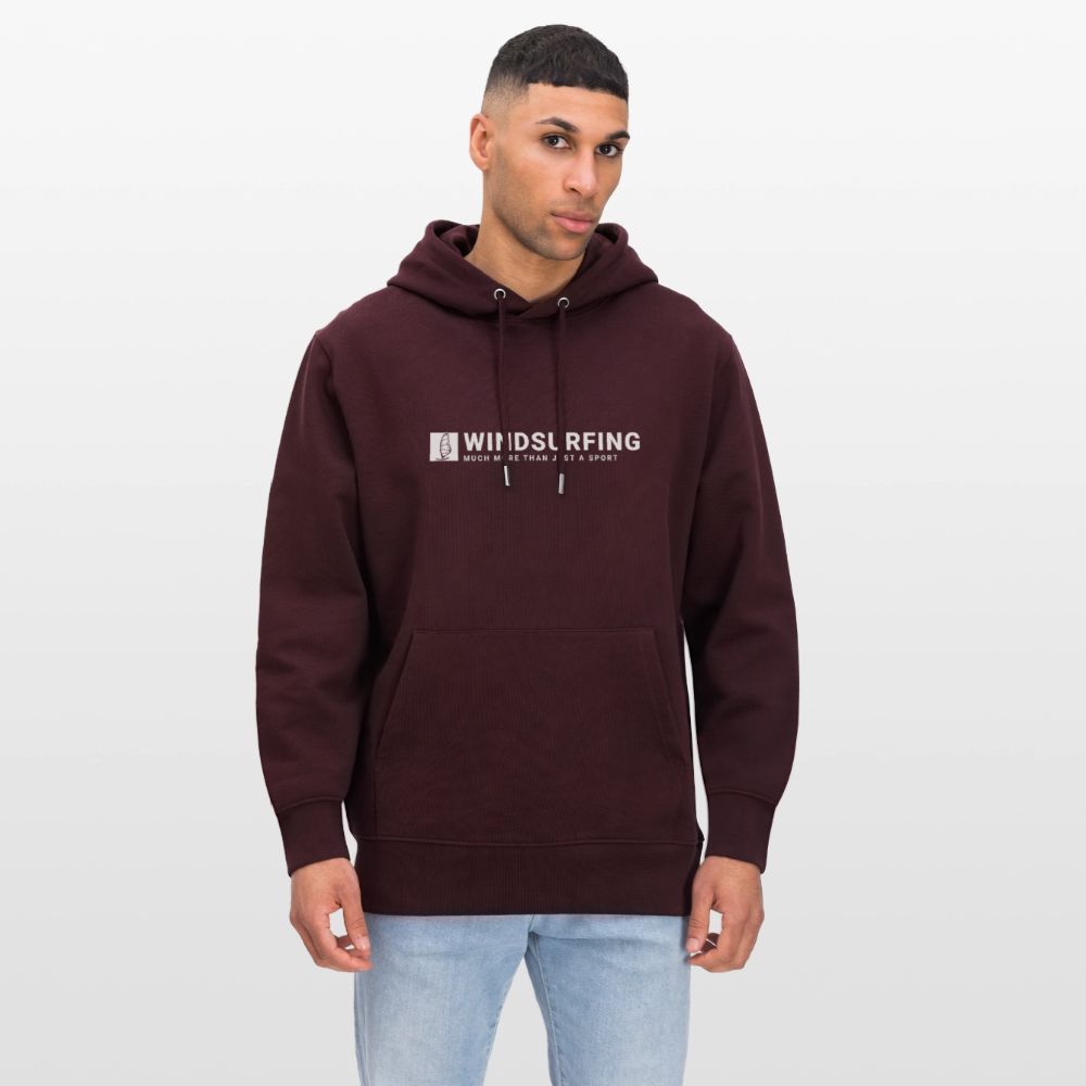 Windsurfer Geschenk Bio-Hoodie CRUISER -more than just a sport- - Maroon