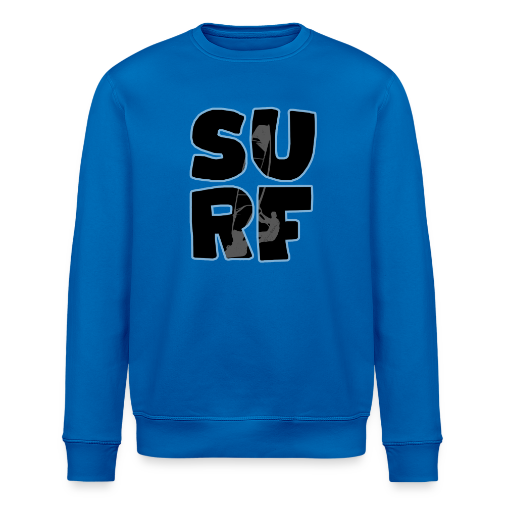 Unisex Bio-Sweatshirt ROLLER -surf- - Königsblau