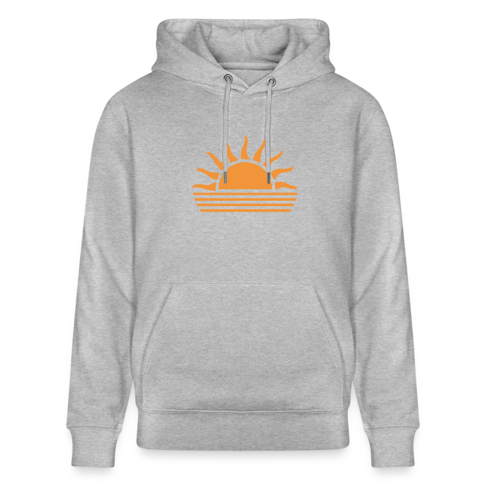 Unisex Bio-Hoodie CRUISER -sunset- - Grau meliert