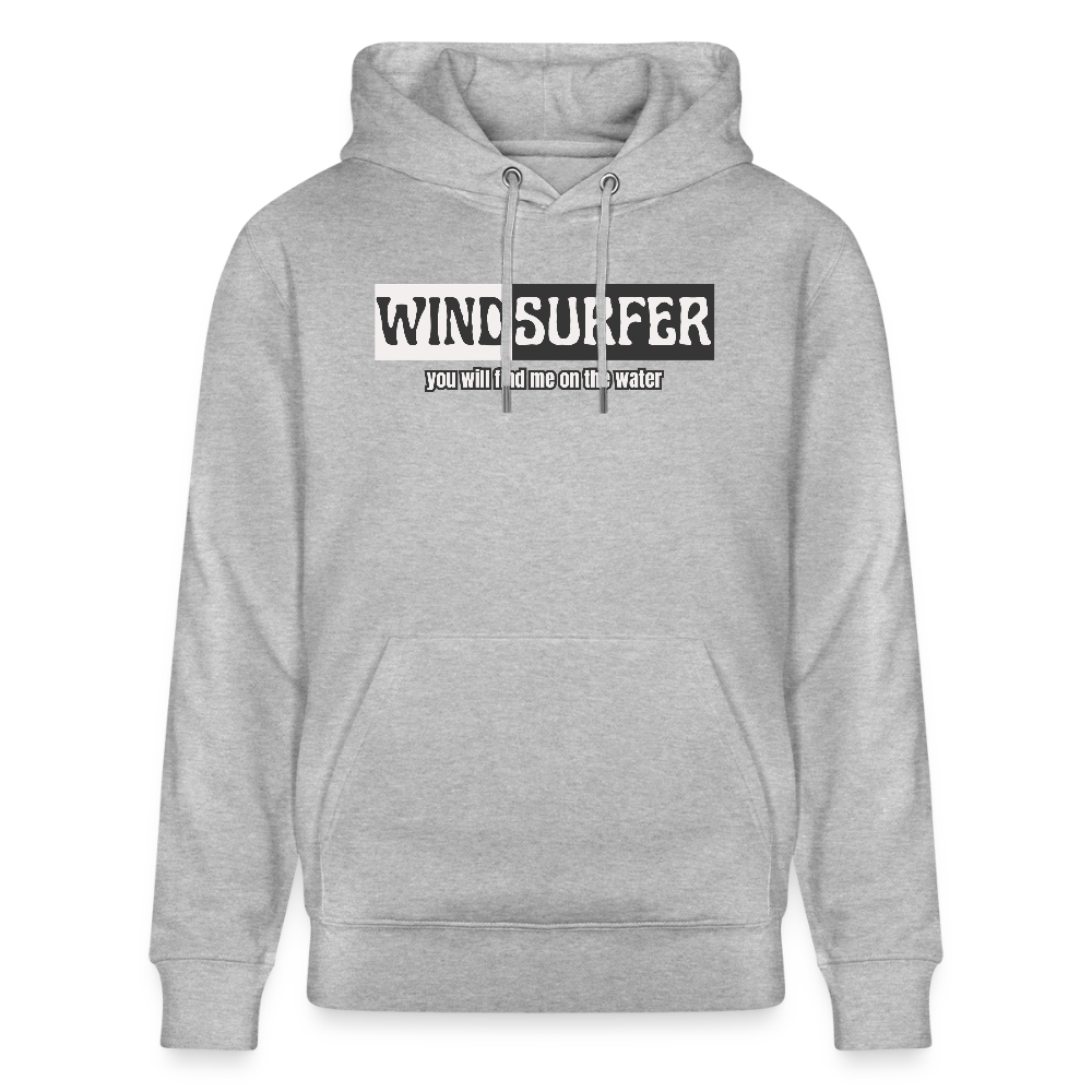 Unisex Bio-Hoodie CRUISER -on the water- - Grau meliert