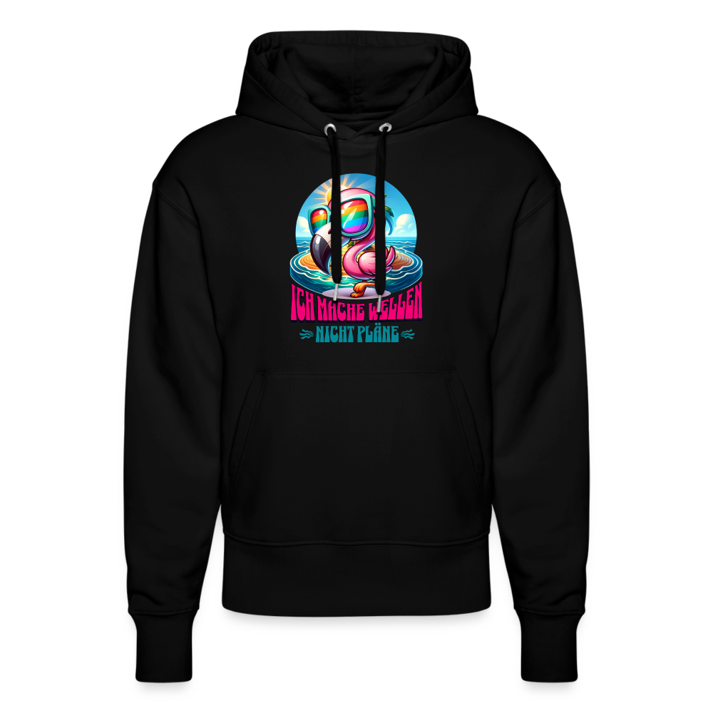 Unisex Relaxed Fit Bio-Hoodie -flamingo- - Schwarz