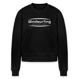 Cropped Frauen Bio-Sweatshirt -adventure sport- - Schwarz