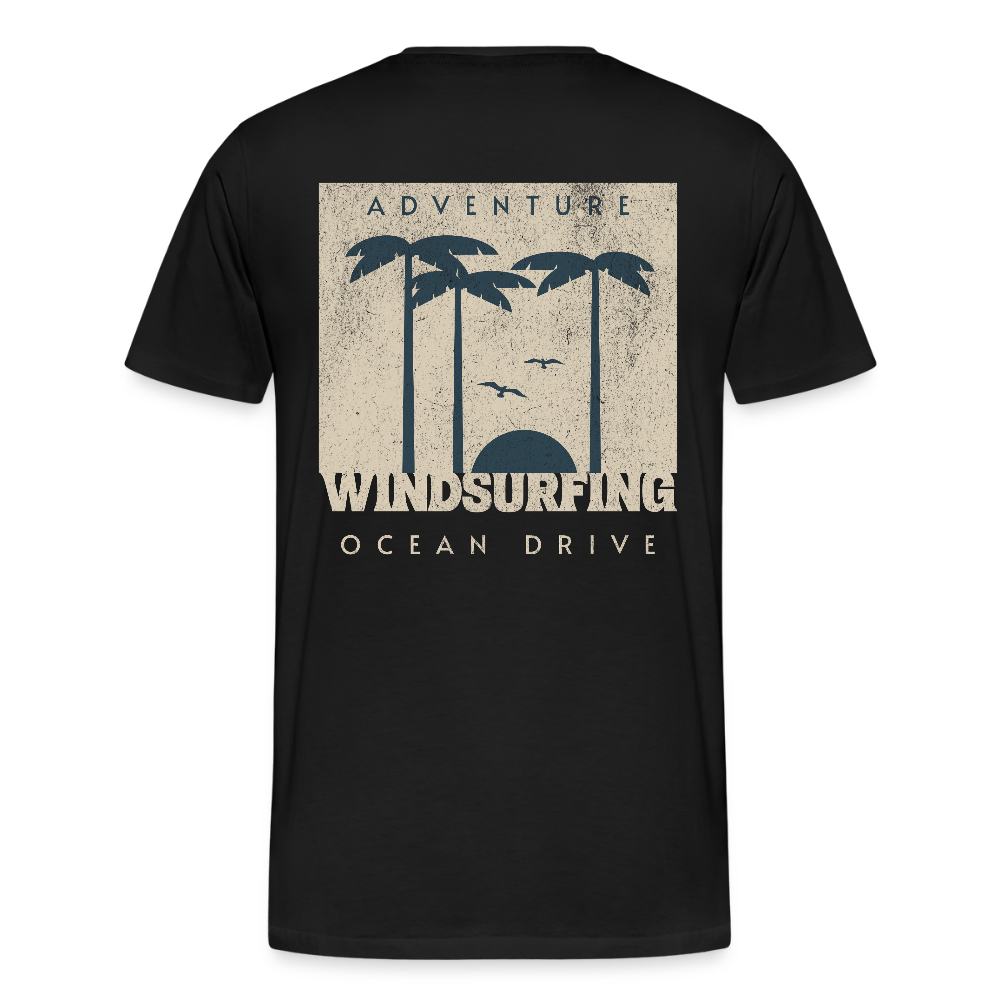 Männer Premium Bio T-Shirt -ocean drive- - Schwarz