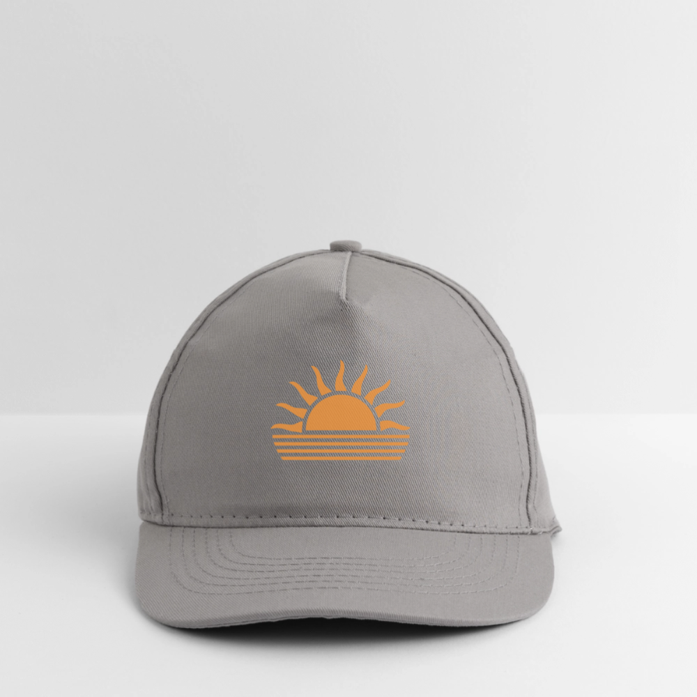 Bio-Baseballkappe -sunset- - Hellgrau