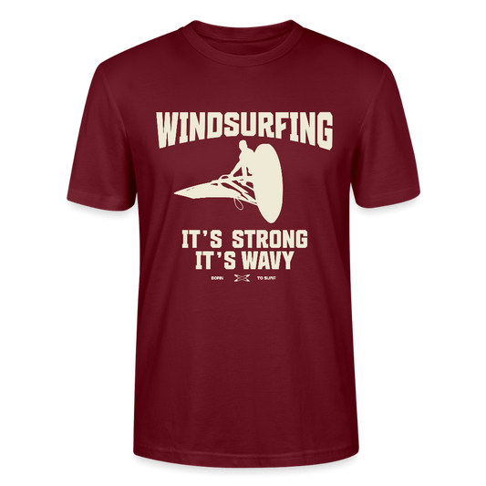 Unisex T-Shirt CRAFTER -wavy- - Burgunderrot