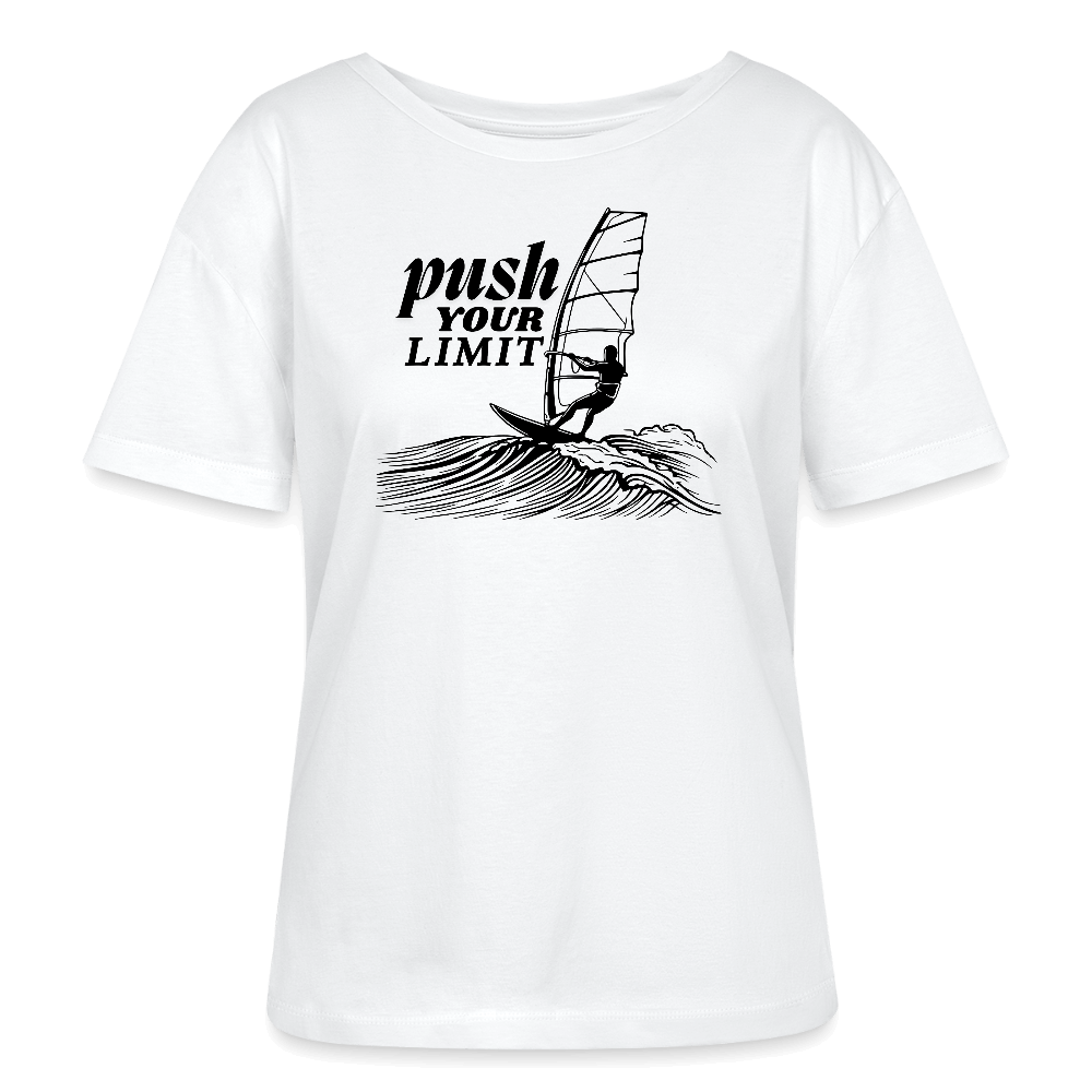 Windsurf Kleidung Frauen Bio-T-Shirt -push- - Weiß