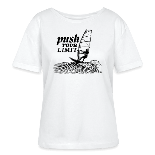 Windsurf Kleidung Frauen Bio-T-Shirt -push- - Weiß