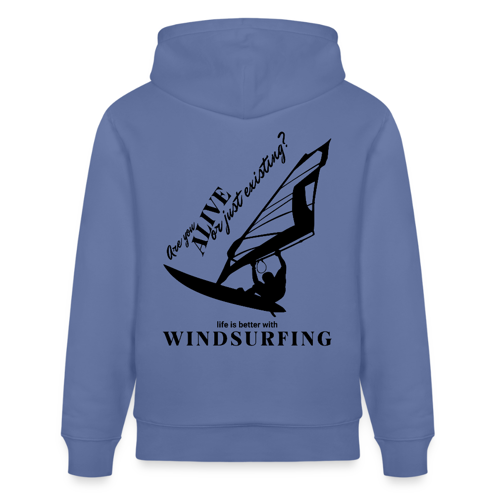 Windsurfer Hoodie CRUISER -are you alive- - Blau