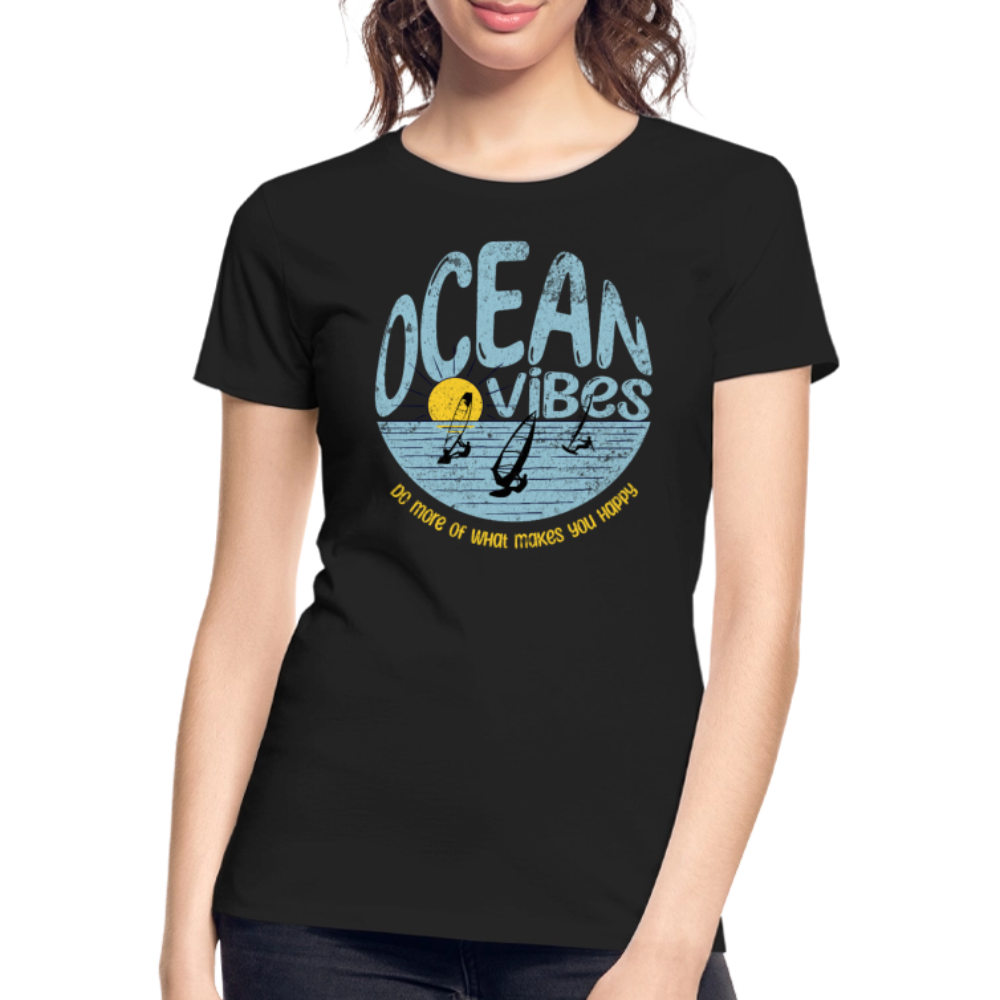 Frauen Premium Bio T-Shirt -do more- - Schwarz