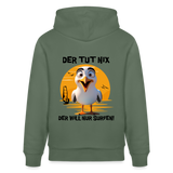 Unisex Bio-Hoodie CRUISER -der tut nix- - Tanngrün