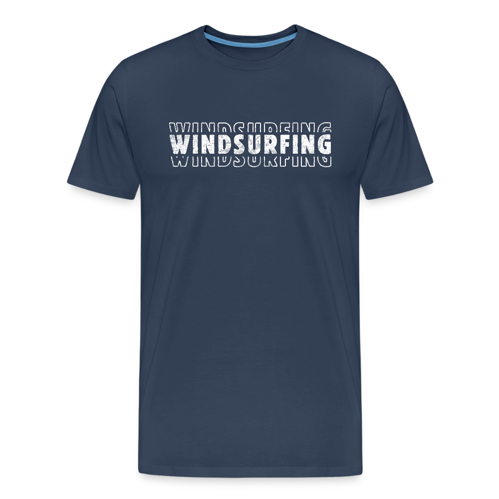 Männer Premium Bio T-Shirt -windsurfing- - Navy