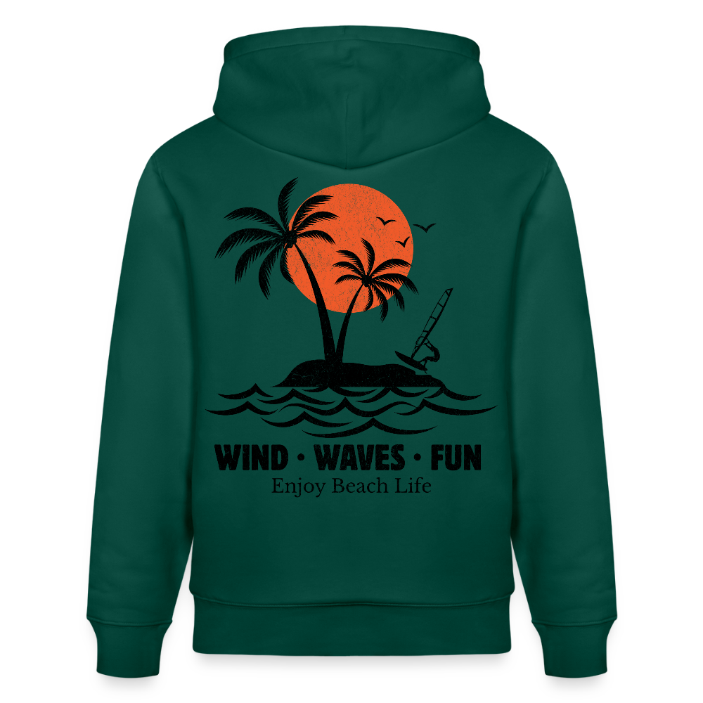 Unisex Bio-Hoodie CRUISER -enjoy life- - Forest