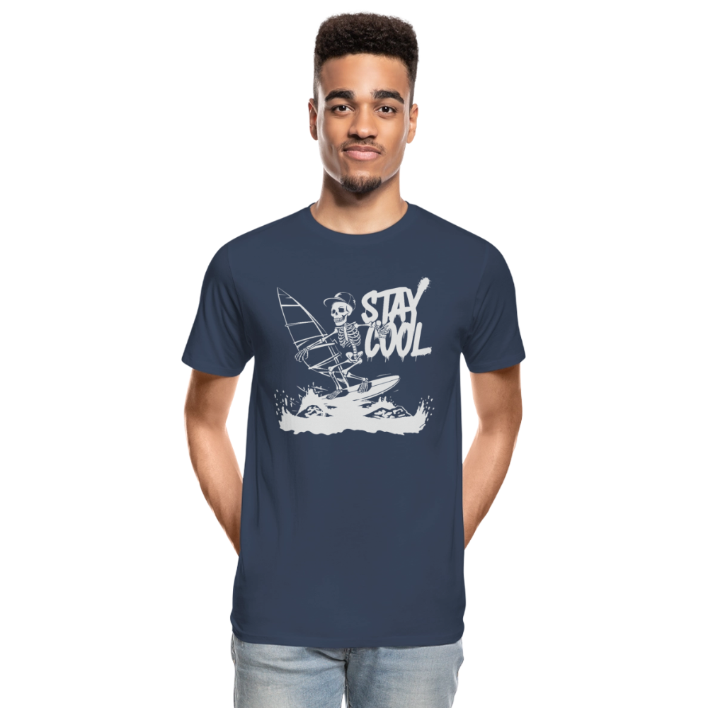 Männer Premium Bio T-Shirt -stay cool- - Navy
