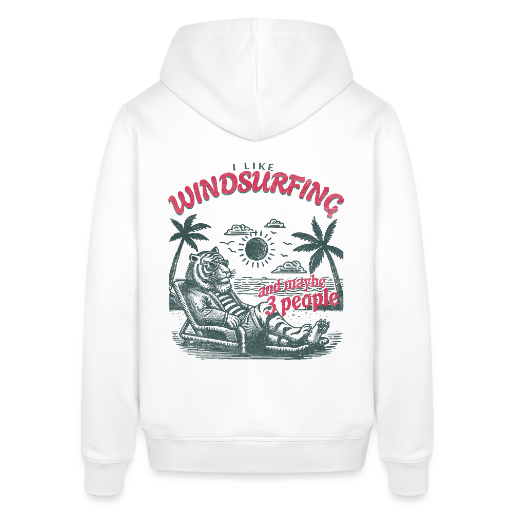 Unisex Bio-Hoodie - I like - - Weiß