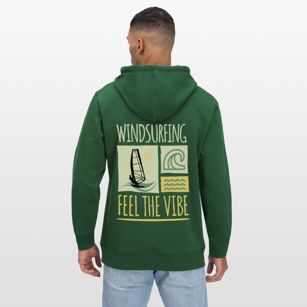 Unisex Bio-Hoodie DRUMMER -feel the vibe- - Flaschengrün