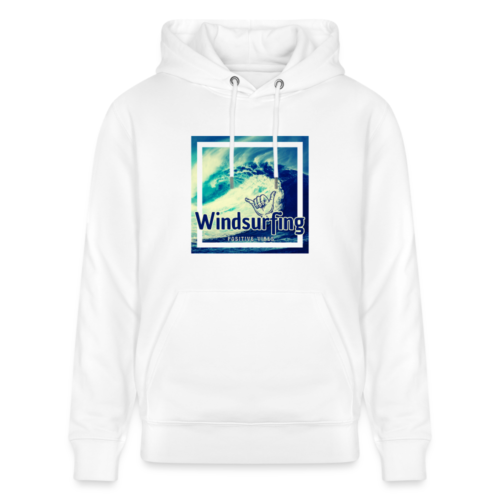 Unisex Bio-Hoodie CRUISER -positive vibes- - Weiß