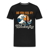 Männer Premium Bio T-Shirt -do you feel it- - Schwarz