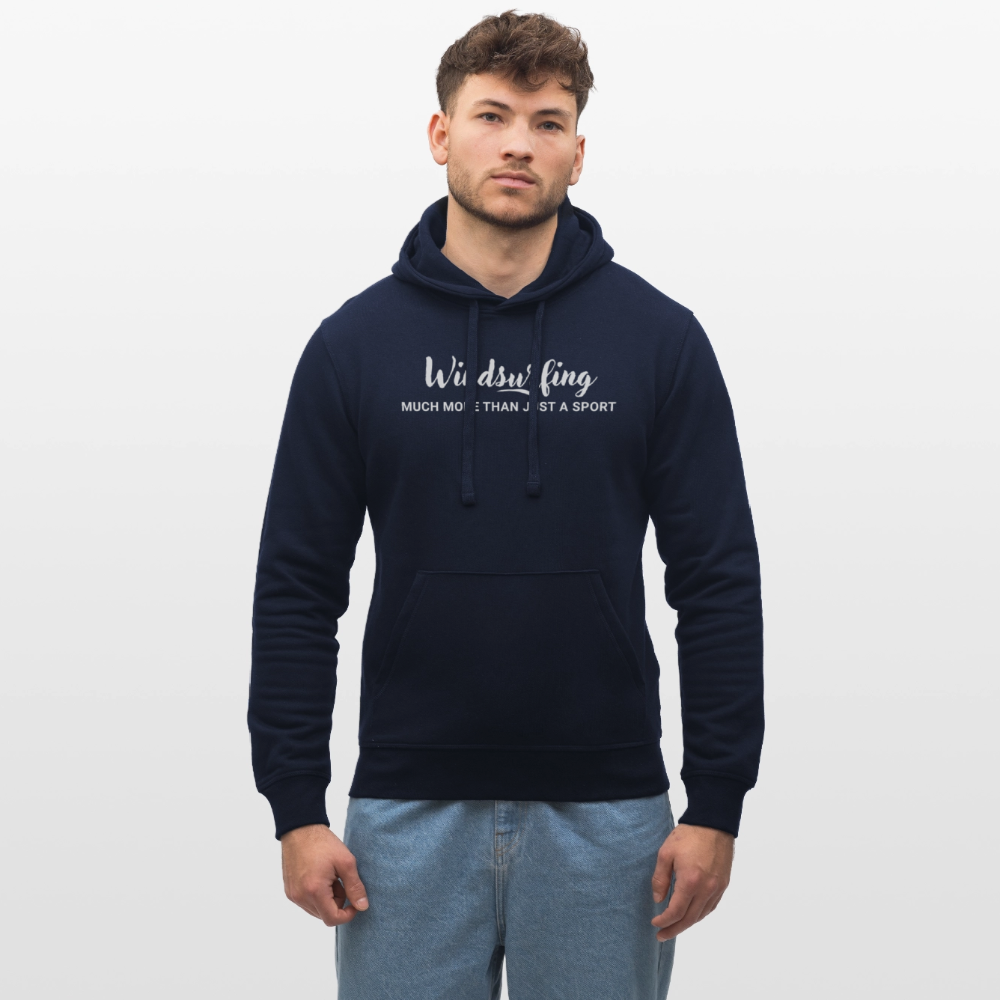 Geschenke Für Windsurfer - Unisex Bio-Hoodie DRUMMER -much more- - French Navy