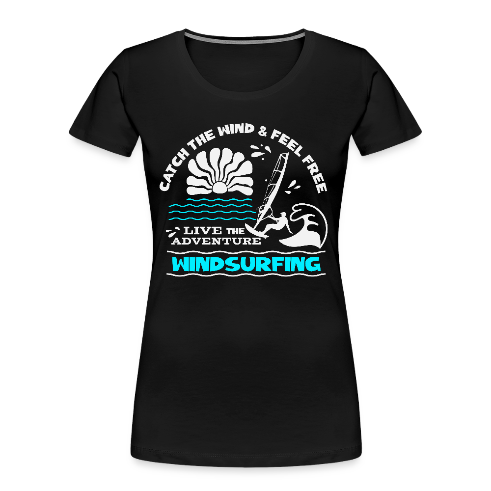 Frauen Premium Bio T-Shirt -adventure- - Schwarz