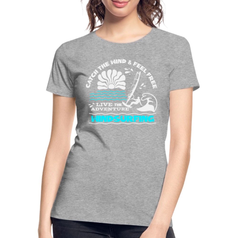 Frauen Premium Bio T-Shirt -adventure- - Grau meliert