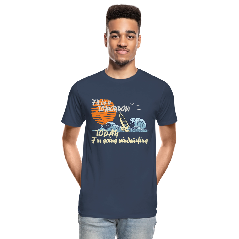 Männer Premium Bio T-Shirt -tomorrow- - Navy