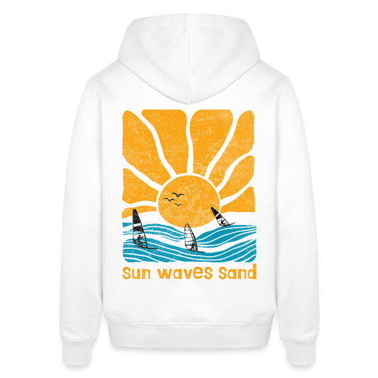 Unisex Bio-Hoodie -sunny waves- - Weiß