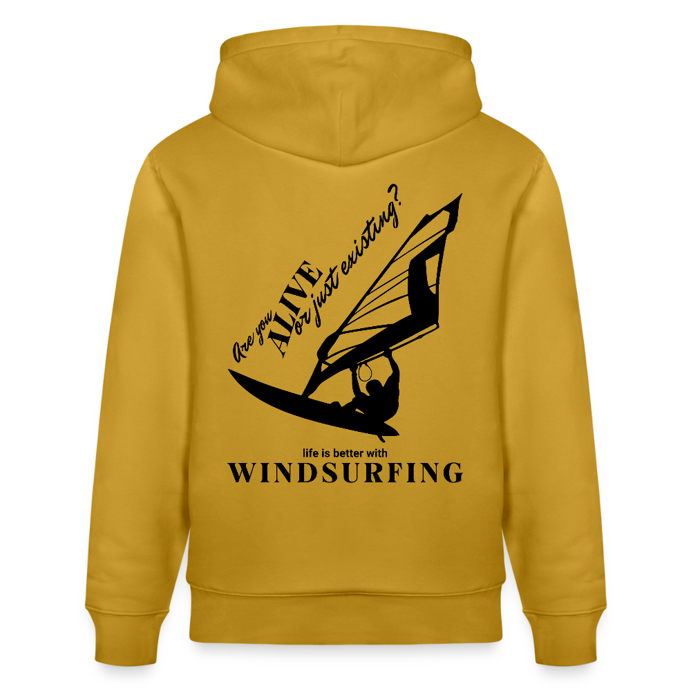 Windsurfer Hoodie CRUISER -are you alive- - Ocker