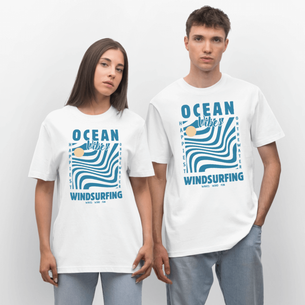 Windsurf Bio-T-Shirt mit 'Happiest'-Print