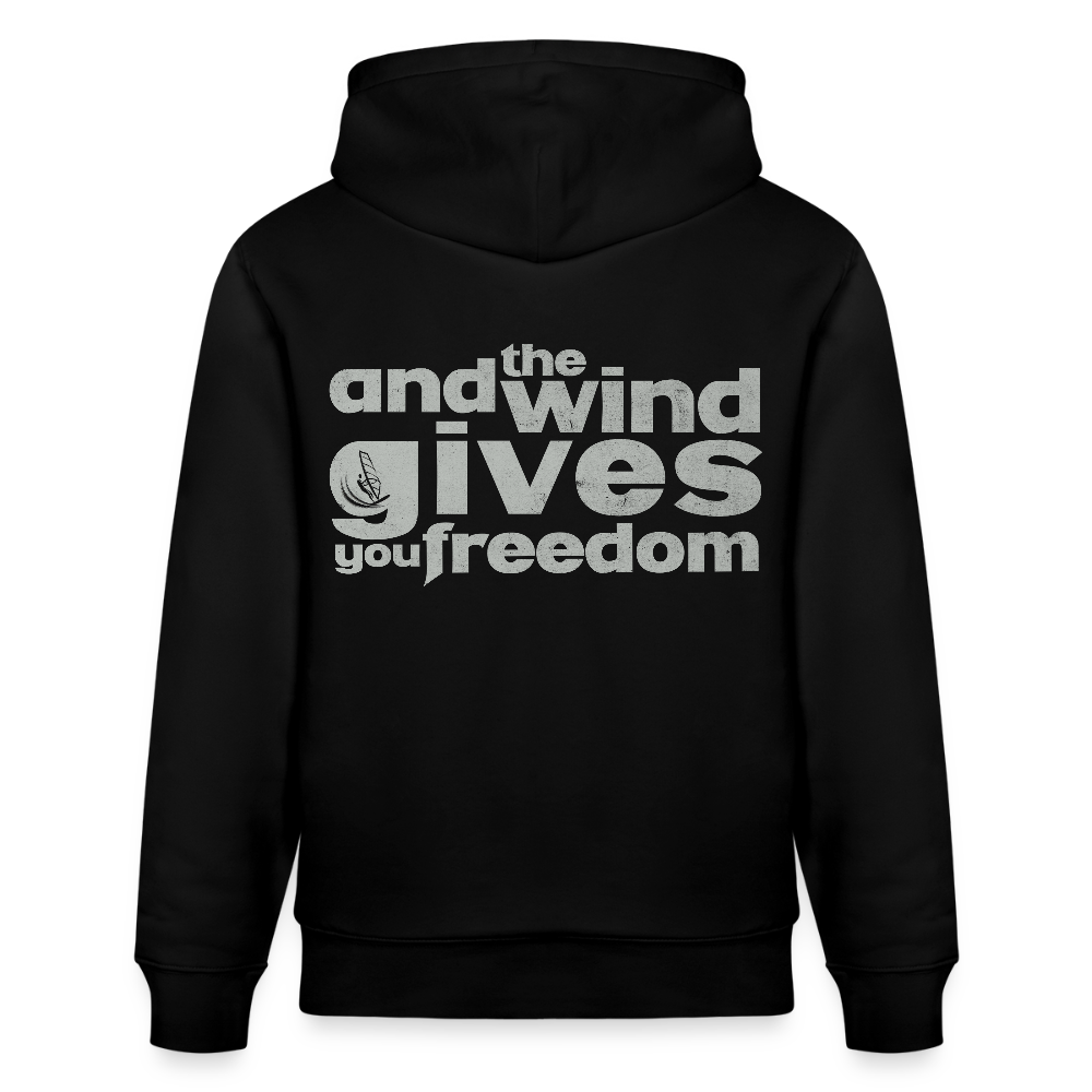 Unisex Bio-Hoodie CRUISER -freedom- - Schwarz