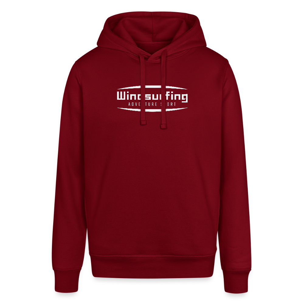 Unisex Bio-Hoodie -adventure sport- - Burgunderrot