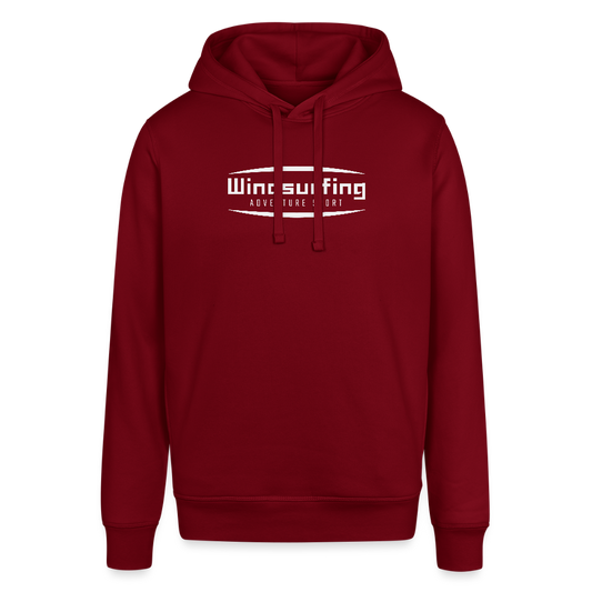 Unisex Bio-Hoodie -adventure sport- - Burgunderrot