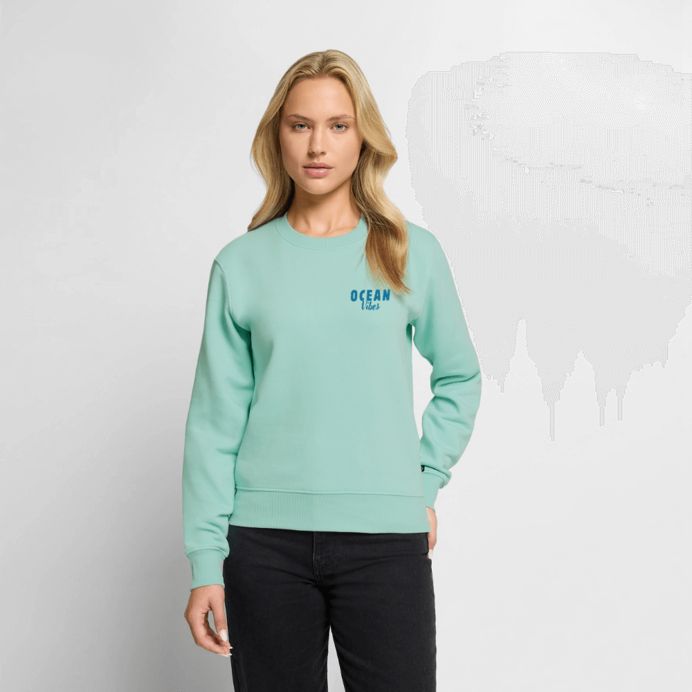 Frauen Premium Pullover -happiest- - Mint