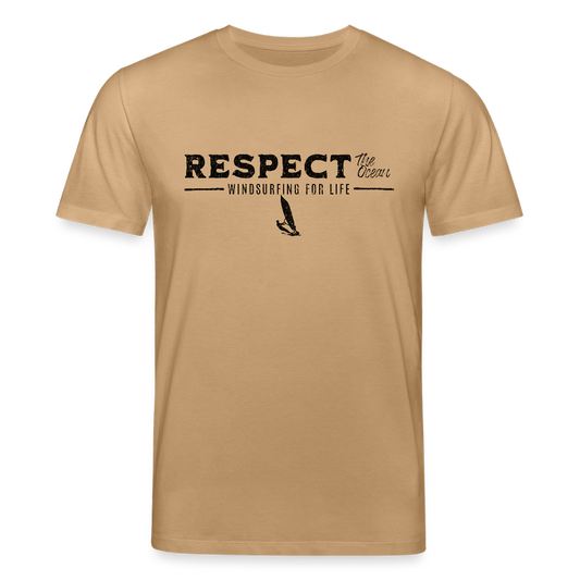 Surfstyles - Unisex Bio-T-Shirt CREATOR -respect- - Karamell