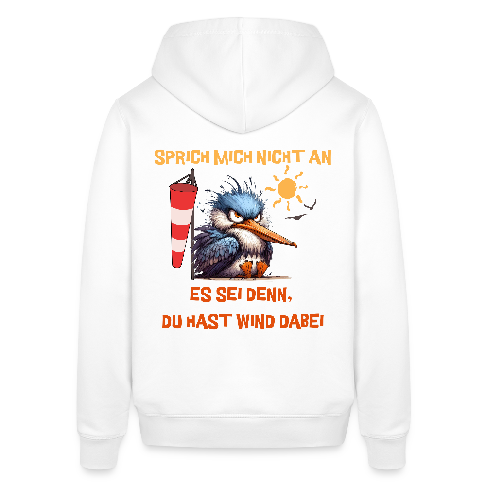 Unisex Bio-Hoodie -sprich mich nicht an- - Weiß