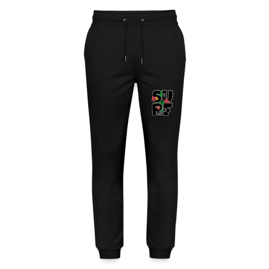 Unisex Bio Jogginghose -surf girl- - Schwarz