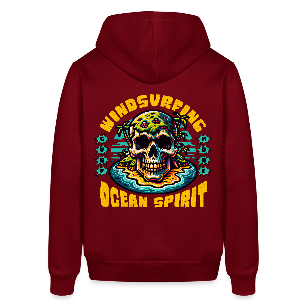 Unisex Bio-Hoodie -ocean spirit- - Burgunderrot
