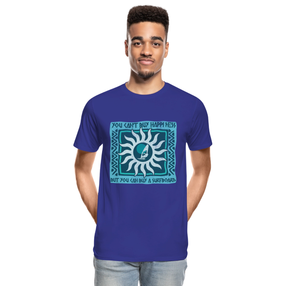 Männer Premium Bio T-Shirt -buy happiness- - Königsblau