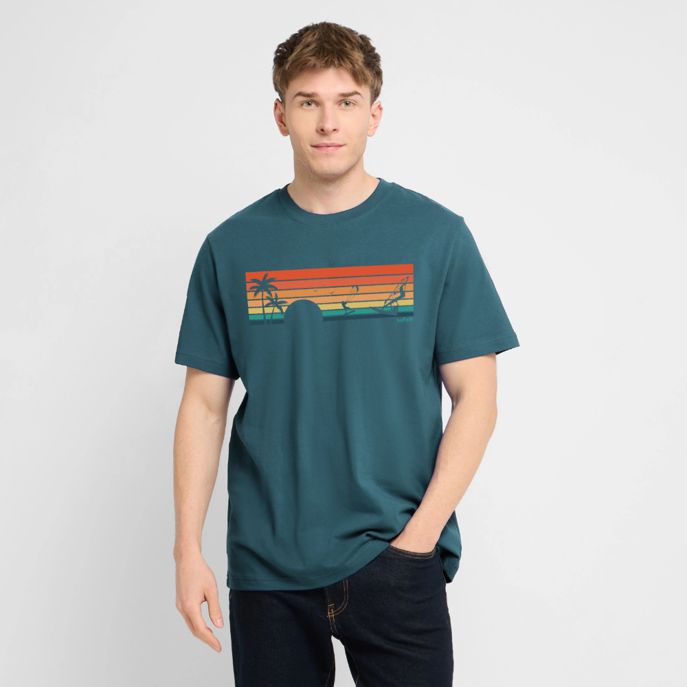 -sunset- Unisex Bio-T-Shirt CREATOR - Dunkles Petrol