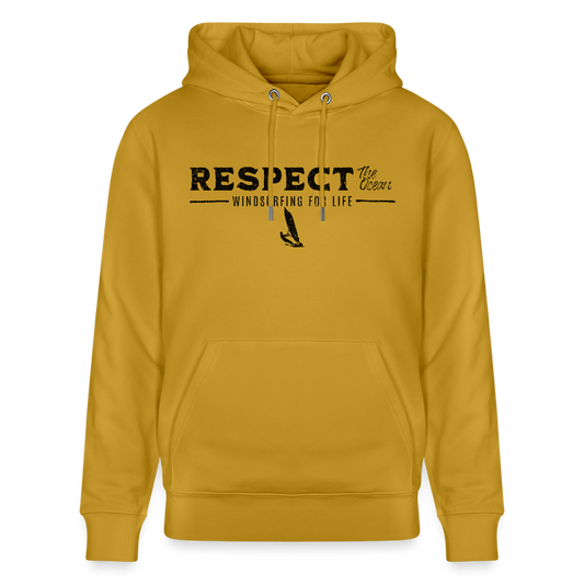 Windsurfen Kleidung - Unisex Bio-Hoodie CRUISER -respect- - Ocker