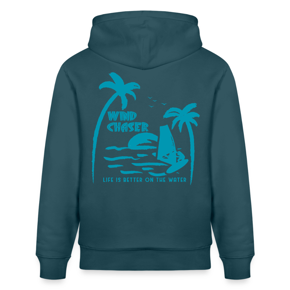Unisex Bio-Hoodie CRUISER -wind chaser- - Dunkles Petrol