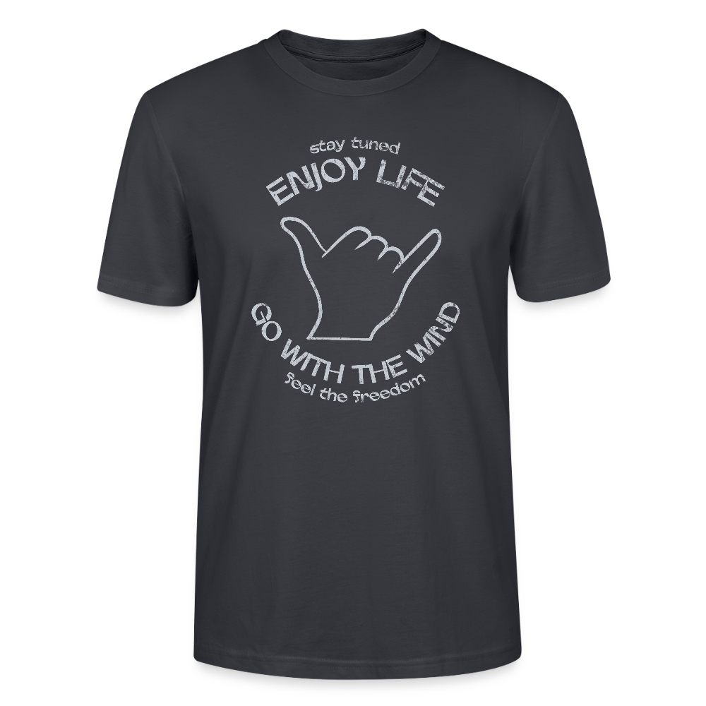 Unisex T-Shirt CRAFTER -enjoy life- - Dunkles Graublau