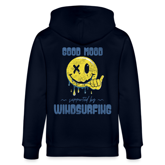 Unisex Bio-Kapuzenjacke -smiley- - Navy