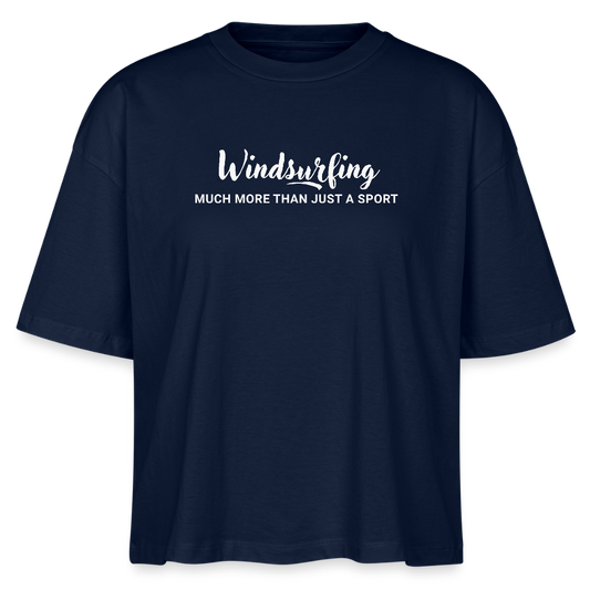 windsurfing t-shirts frauen -much more- - Navy