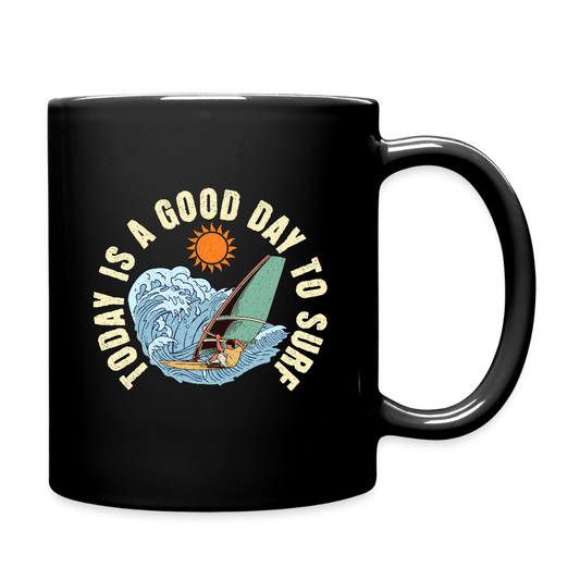 Tasse -good day to surf- - Schwarz