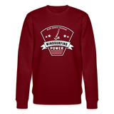 Unisex Bio-Sweatshirt CHANGER -power- - Burgunderrot