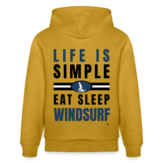 Windsurfen Kleidung - Unisex Bio-Hoodie CRUISER - Ocker