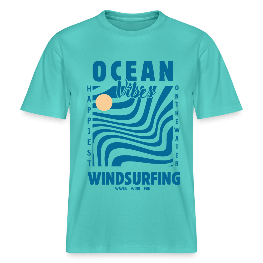 Winsrufing Bio-T-Shirt -happiest- - Poolblau