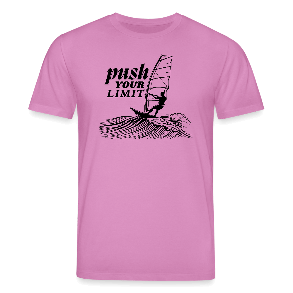 Unisex Bio-T-Shirt -push- - Pink Unisex Bio-T-Shirt push für Windsurfer. Nachhaltiges T-Shirt push – Windsurf Geschenk.