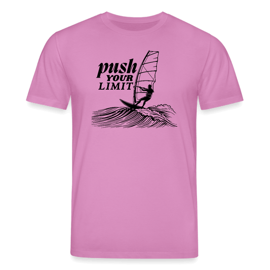 Unisex Bio-T-Shirt -push- - Pink Unisex Bio-T-Shirt push für Windsurfer. Nachhaltiges T-Shirt push – Windsurf Geschenk.