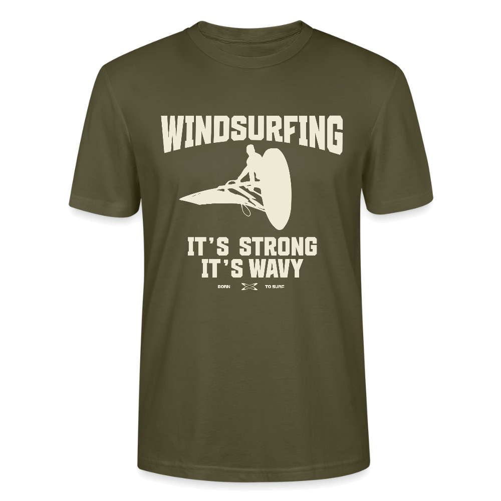 Nachhaltiges Bio Shirt wavy – Windsurf Geschenk. CRAFTER Bio T-Shirt wavy für Windsurf Fans.